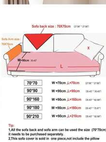 1 Chi Tiết Hình Học Sofa Khăn Hiện Đại Polyester Chống Trơn Trượt Ghế Sofa Chăn Cho Gia Đình, Tất Cả Các Mùa - Màu be - Xem 5