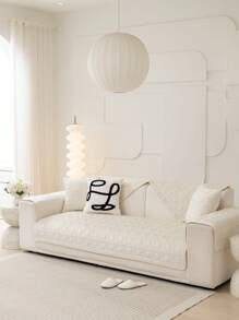 1 Chi Tiết Hình Học Sofa Khăn Hiện Đại Polyester Chống Trơn Trượt Ghế Sofa Chăn Cho Gia Đình, Tất Cả Các Mùa - Màu be - Xem 3