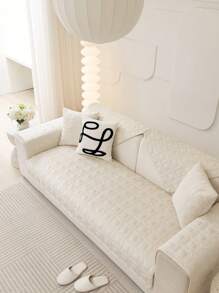 1 Chi Tiết Hình Học Sofa Khăn Hiện Đại Polyester Chống Trơn Trượt Ghế Sofa Chăn Cho Gia Đình, Tất Cả Các Mùa - Màu be - Xem 4