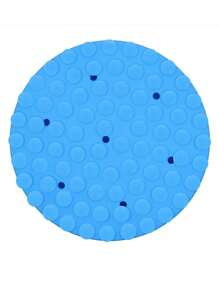 1pc Flower Design Pet Slow Food Bowl - Blue - View 3