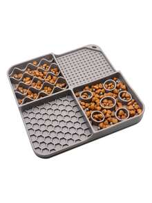 1入組矽膠寵物碗 - 深灰色 - 查看 2