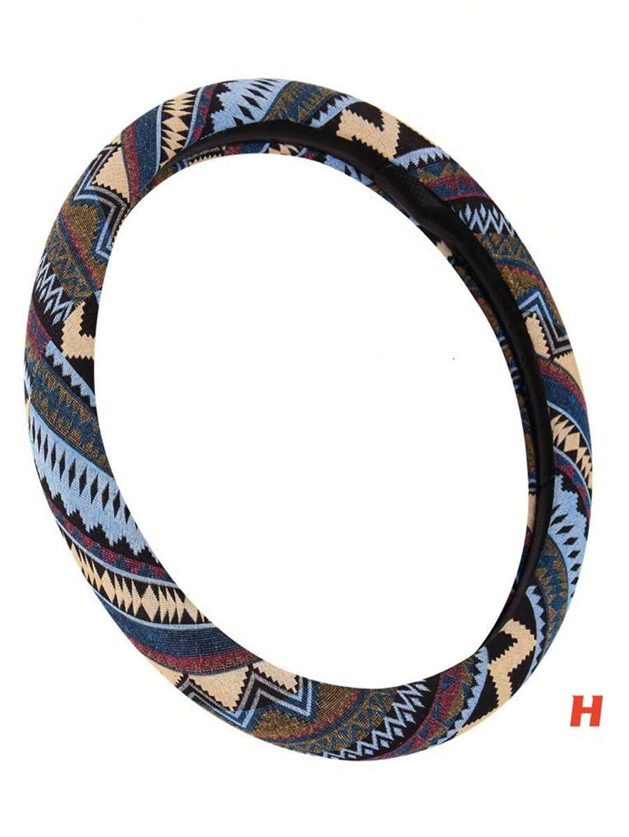 1 cái Bọc Vô Lăng Ô Tô Họa Tiết Hình Học - Nhiều màu - Xem 1