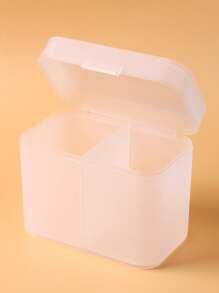 帶蓋透明塑料收納盒，美甲工具指甲油去除工具收納盒 - 無色 - 查看 2