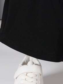 SHEIN Young Boy Tiger Print Tee & Shorts Set - Multicolor - View 5