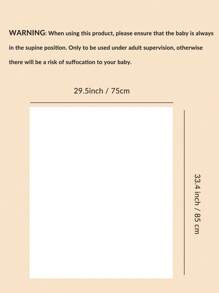 momscare 1 pieza Bebé con patrón floral Manta para envolver & 1 pieza Sombrero - Multicolor - Ver 4