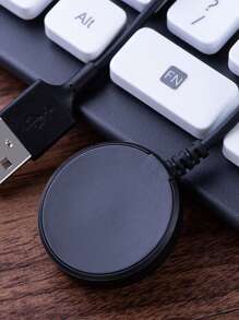 1 cargador inalámbrico para reloj inteligente Samsung Compatible con Galaxy Watch 3/lote 4/lote 5/activo 1/activo 2 - Negro - Ver 2