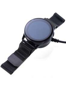 1 cargador inalámbrico para reloj inteligente Samsung Compatible con Galaxy Watch 3/lote 4/lote 5/activo 1/activo 2 - Negro - Ver 4