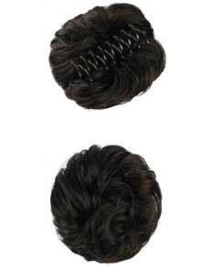 Búi Tóc Tổng Hợp Xoăn Ngắn Cực Đẹp - Dark Brown - Xem 4