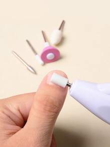 電動指甲鑽機器,指甲研磨器指甲片家用電器美甲鑽頭拋光頭成套工具指甲研磨器筆研磨器指甲拋光器去角質美甲工具電池研磨器 - 彩色 - 查看 6