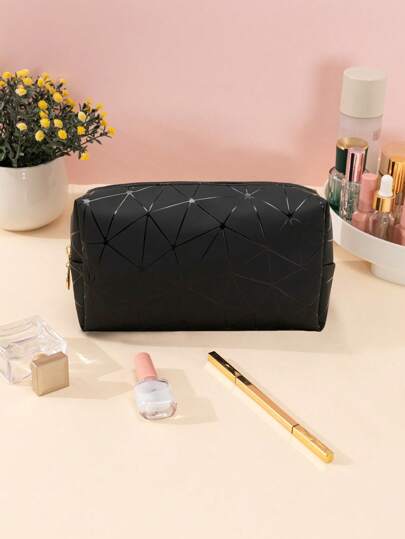 Bolsa de maquillaje con estampado geométrico, bolsa de aseo, cubos de embalaje, artículos esenciales para viajes, cruceros y dormitorios, regalos para damas de honor, mamá, cumpleaños, amigos y maestros, decoración del hogar, organizador de maquillaje para baño, sala de estar y dormitorio, organizador de esmalte de uñas, estuche de maquillaje, organizador de viaje, accesorios con cremallera, bolsa de uñas, bolsa de maquillaje, organizador de escritorio, bolsa de cosméticos, bolsas de maquillaje, bolsa de maquillaje pequeña, gran capacidad, bolsa de maquillaje grande, regalos de Navidad, viaje, regalos para mujer, artículos esenciales de viaje, bolsa, embrague / bolso pequeño, organizador de maquillaje, soporte de brochas, mini bolsa, bolsa de gran capacidad, regalos para mujeres, regalos de Navidad, ideas de regalo para mujeres, bolsa de maquillaje, artículo esencial de viaje