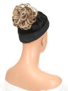Extra Short Curly Synthetic Hair Bun