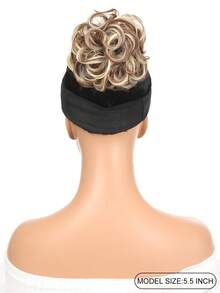 Extra Short Curly Synthetic Hair Bun