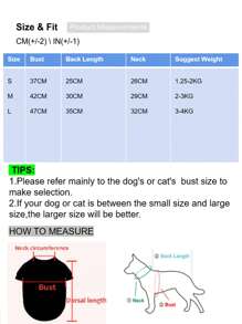 1pc Cartoon Graphic Pet Tank For Dog And Cat For Summer - Blue - View 3