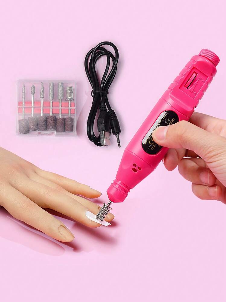 ネイルドリル 電動式 6種類のビット付き サロン向け 充電式