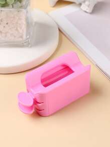 FULL BEAUTY 美甲粉回收托盘系统，带勺子，双层亚克力粉架，美甲闪粉回收盒，美甲用品，美甲工具，美甲艺术工具，返校季，美甲，美甲工具（适用于按压式美甲） - 粉色 - 查看 6