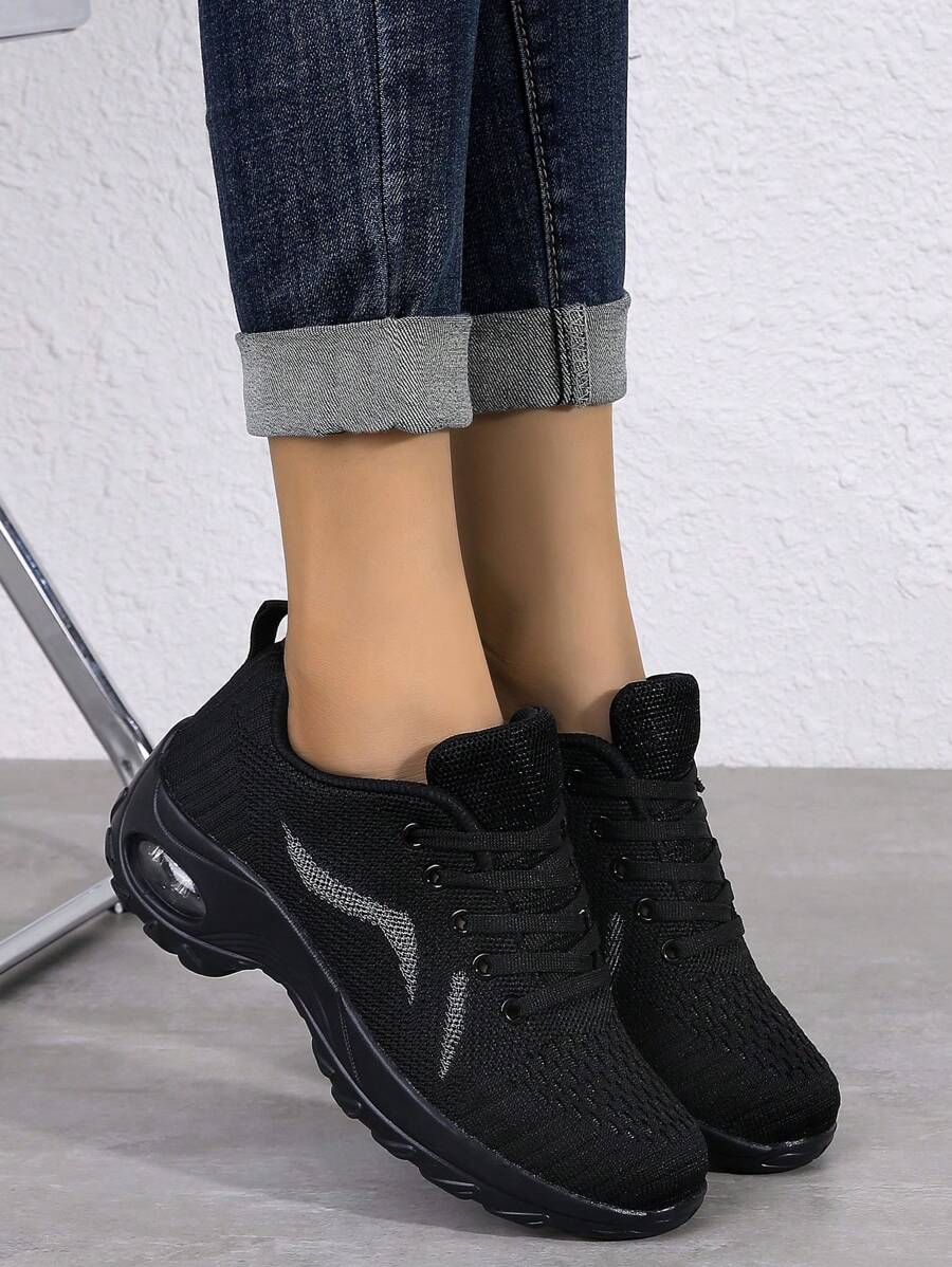 運動舞鞋雙色前綁帶運動鞋