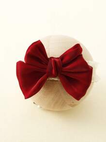 1入組嬰兒蝴蝶結裝飾髮帶和1對襪子 - 紅色 - 查看 3