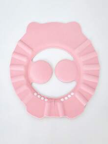 1pc Baby Bear Design Waterproof EVA Shower Cap - Pink - View 2