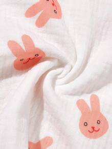 2入組女嬰兔子圖案圍兜 - 彩色 - 查看 4