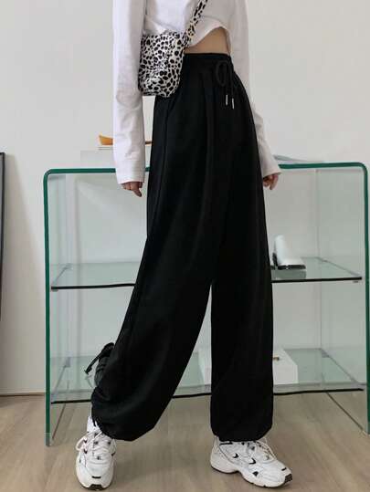 Heather Gray Drawstring Sweatpants