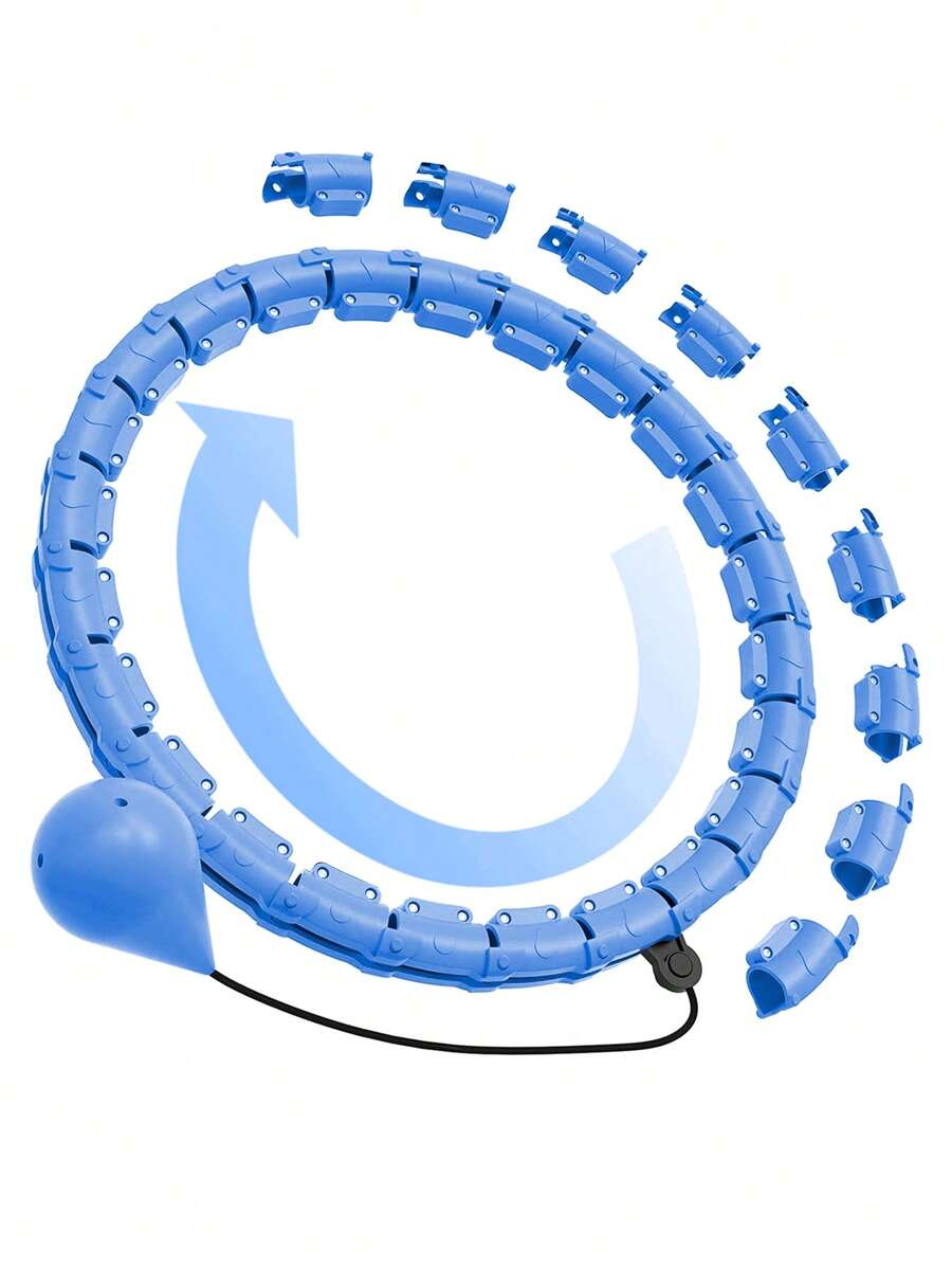 1pc Blue ABS Detachable Exercise Hoop - Blue - View 1