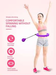 1pc Blue ABS Detachable Exercise Hoop - Blue - View 6