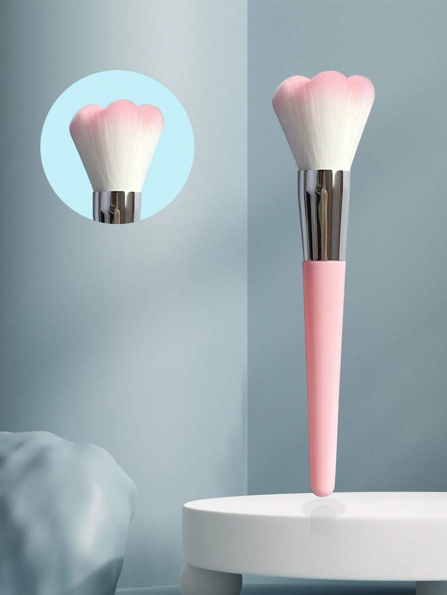 Pink Flower Shaped Blush Brush,Foundation Brush,Concealer Brush,Blush Brush,Contour Brush,Blush Brush,Bronzer Brush,Powder Brush,Foundation Brush,Blush Brush - Pink - View 1