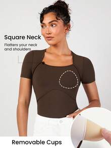 GLOWMODE FeatherFit™ Prima Ballerina 2-in-1 Bodysuit - Cinnamoninspiration - View 4