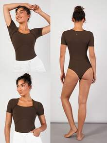 GLOWMODE FeatherFit™ Prima Ballerina 2-in-1 Bodysuit - Cinnamoninspiration - View 7