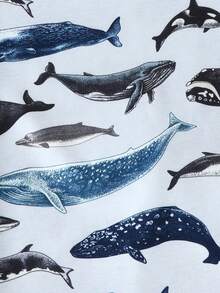 Bộ đồ ngủ bé trai mới biết đi - Màu xanh nhạt - Xem 6