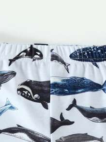 Bộ đồ ngủ bé trai mới biết đi - Màu xanh nhạt - Xem 7