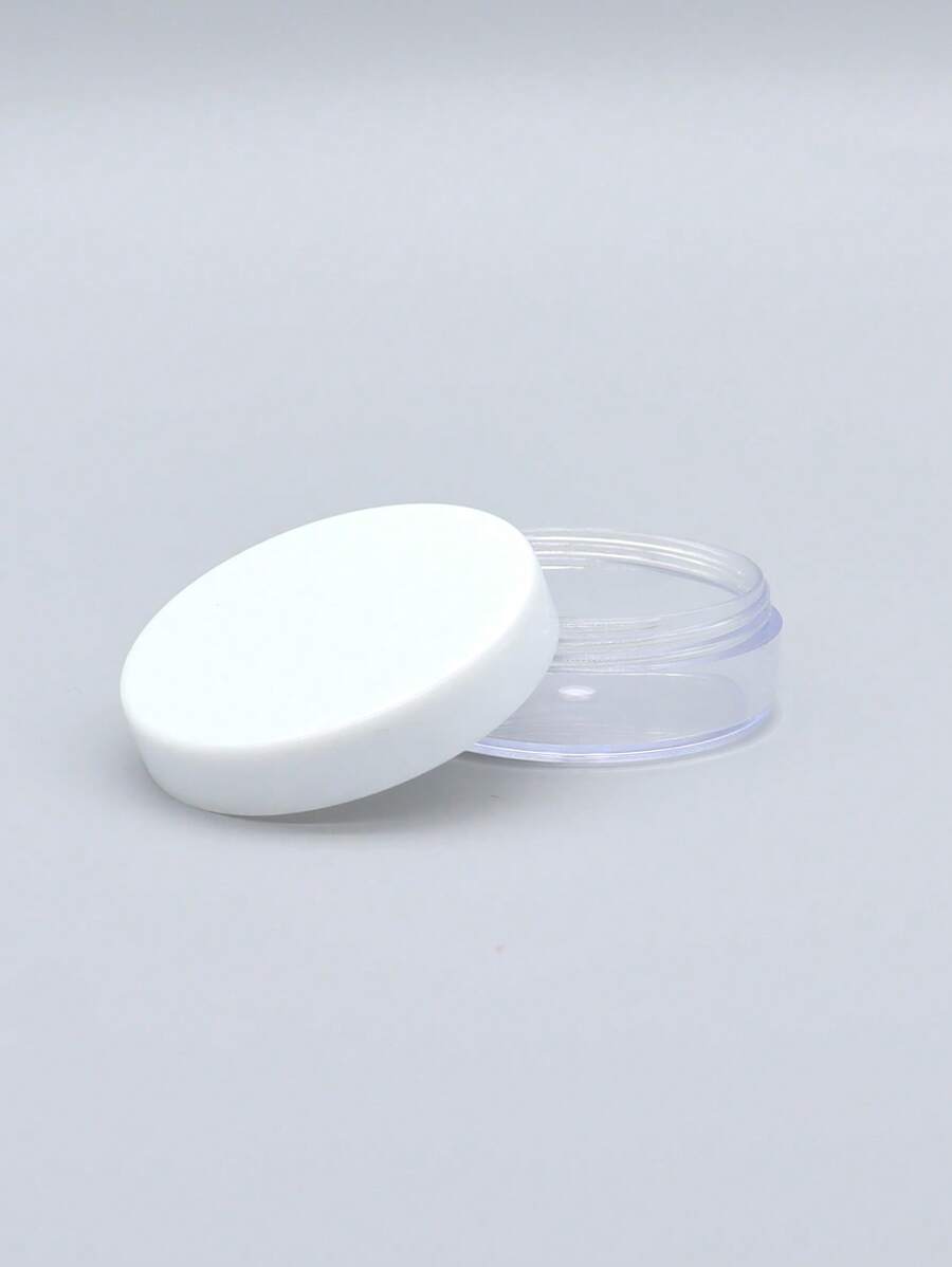 1Pc 20G Nhựa Mặt Mỹ Phẩm Hũ Kem Mắt Chai Cho Nữ Trang Điểm Hộp Đựng Mỹ Phẩm - trắng - Xem 1