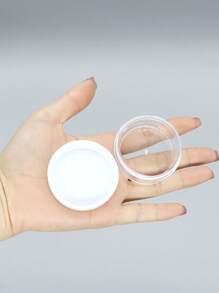 1Pc 20G Nhựa Mặt Mỹ Phẩm Hũ Kem Mắt Chai Cho Nữ Trang Điểm Hộp Đựng Mỹ Phẩm - trắng - Xem 4