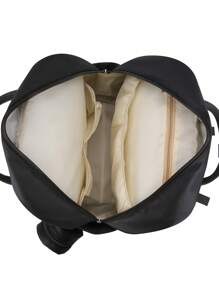 2pcs/set Embroidered Double-shoulder Mummy Bag - Black - View 6