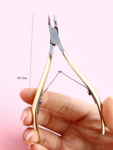 1pc Stainless Steel Nail Clipper - Gold - View 4