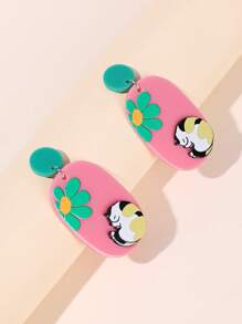 Hoa tai thả đồ họa hoạt hình - Nhiều màu - Xem 1