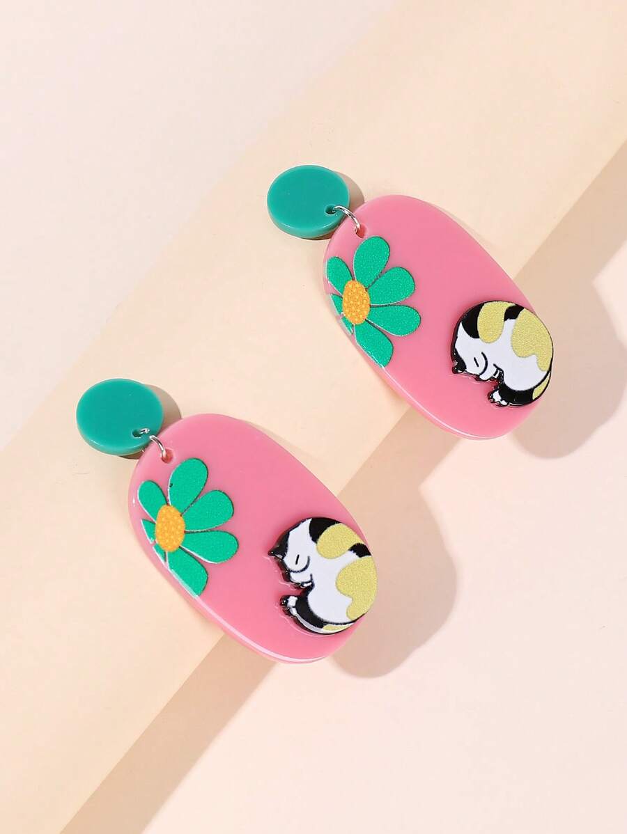 Hoa tai thả đồ họa hoạt hình - Nhiều màu - Xem 1