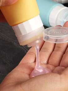 Chai du lịch bằng silicon cho đồ vệ sinh cá nhân Hộp đựng du lịch cỡ 3oz được Tsa phê duyệt Bồn tắm du lịch chống rò rỉ BPA Chất lỏng có thể nạp lại Phụ kiện cần thiết cho du lịch Phụ kiện cho dầu gội và kem dưỡng da - Nhiều màu - Xem 2