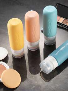 Chai du lịch bằng silicon cho đồ vệ sinh cá nhân Hộp đựng du lịch cỡ 3oz được Tsa phê duyệt Bồn tắm du lịch chống rò rỉ BPA Chất lỏng có thể nạp lại Phụ kiện cần thiết cho du lịch Phụ kiện cho dầu gội và kem dưỡng da - Nhiều màu - Xem 4