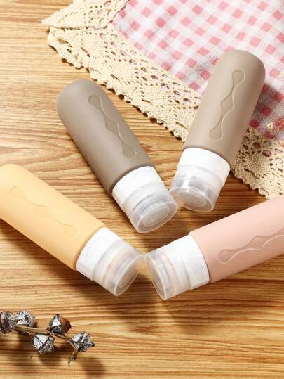 洗漱用品矽膠旅行瓶 Tsa 批准旅行 3 盎司尺寸容器 不含 BPA 防漏旅行浴缸 可再填充液體 旅行必需品 洗髮水和乳液配件