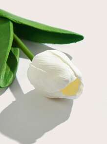 SHEIN 2入組塑膠擬真花 - 白色 - 查看 4