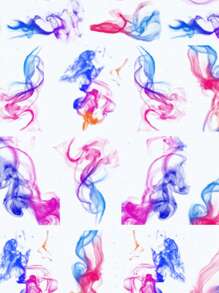 1張線條圖案美甲貼紙 - 紫丁香色 - 查看 3