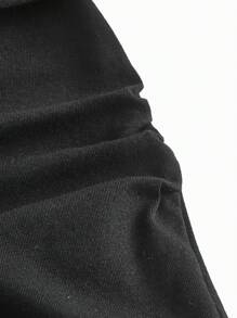 SHEIN Maternity Lift Up Nursing Tank Top - Black - View 9