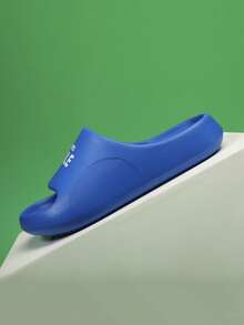 Boys Letter Graphic Single Band Non-slip Slippers For Outdoor