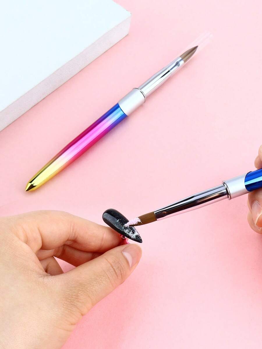 1pc Nail Brush - Multicolor - View 1