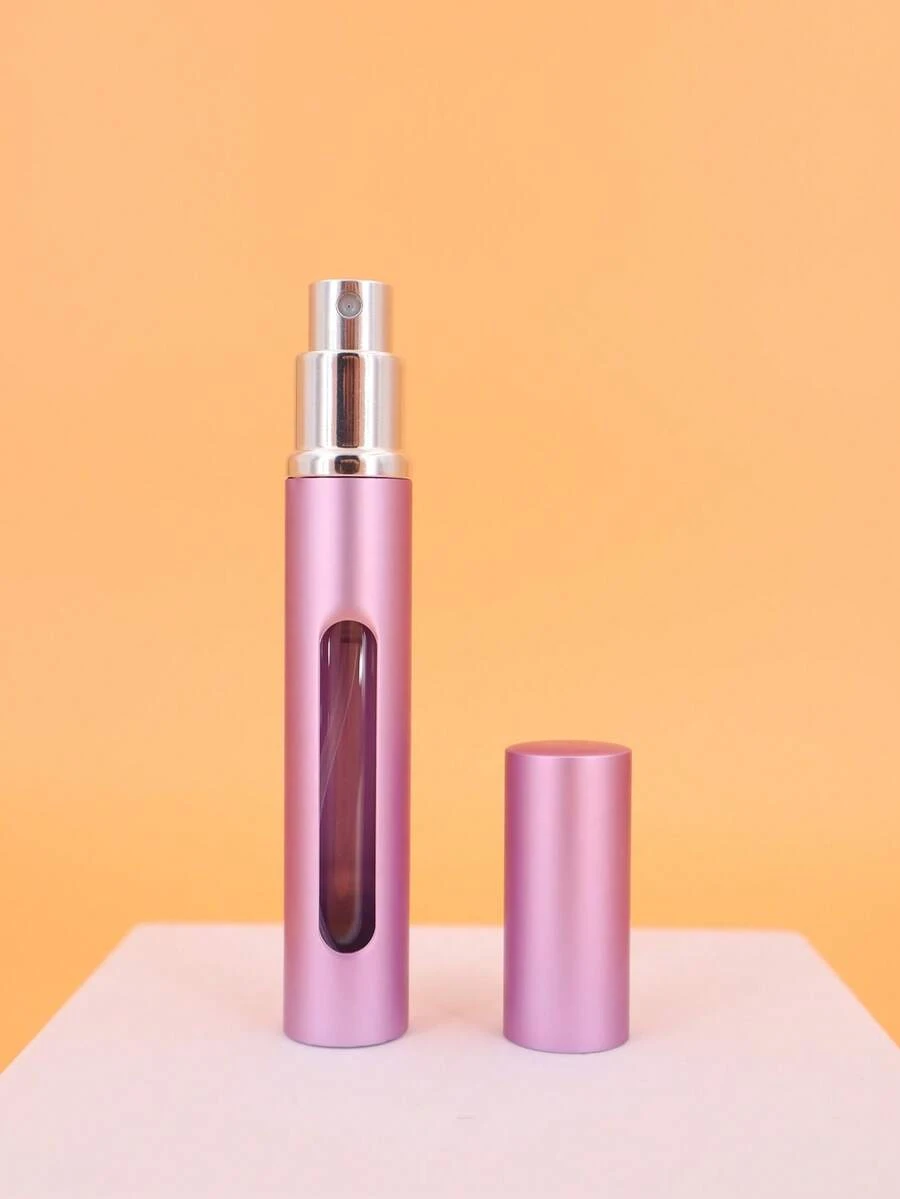 5ml Mini Portable Perfume Refillable Bottle Metal Sprayer Aluminum Empty Glass Atomizer Container - Purple - View 1