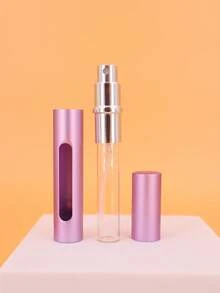 5ml Mini Portable Perfume Refillable Bottle Metal Sprayer Aluminum Empty Glass Atomizer Container - Purple - View 3