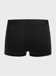 Hombres 5 piezas Calzoncillos boxer con estampado de dibujos animados - Blanco y Negro - Ver 10