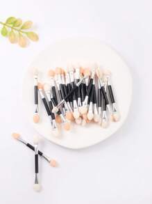 18入組雙頭眼影刷 - 黑色 - 查看 1