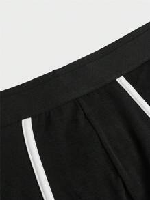 Hombres 5 piezas Calzoncillos boxer con estampado de dibujos animados - Blanco y Negro - Ver 6